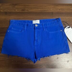 NWT Current/Elliott nautical blue Boyfriend Shorts size 28 6